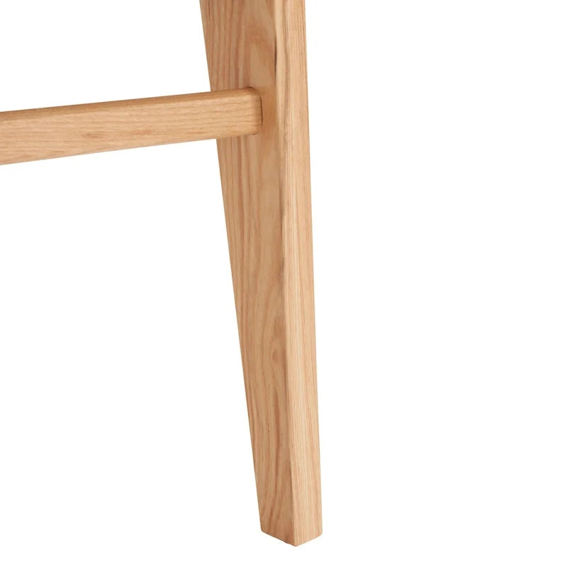 Esszimmerstühle aus geflochtenem Seil, handgeflochtene Polsterstühle mit Holzgestell