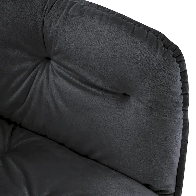 Polstersessel aus Samt, Loungesessel mit Knopfheftung und goldenen Metallbeinen