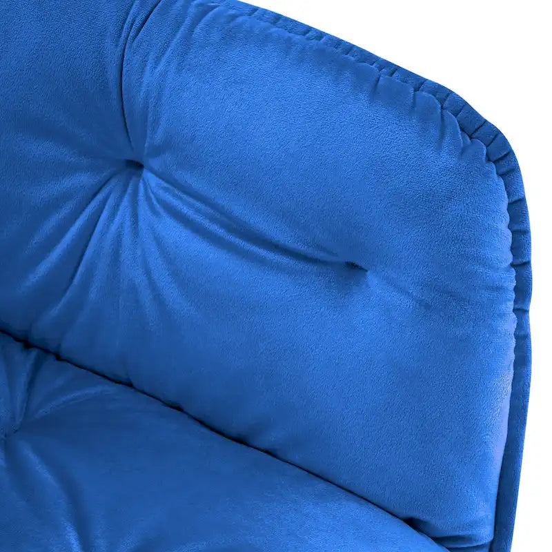 Polstersessel aus Samt, Loungesessel mit Knopfheftung und goldenen Metallbeinen