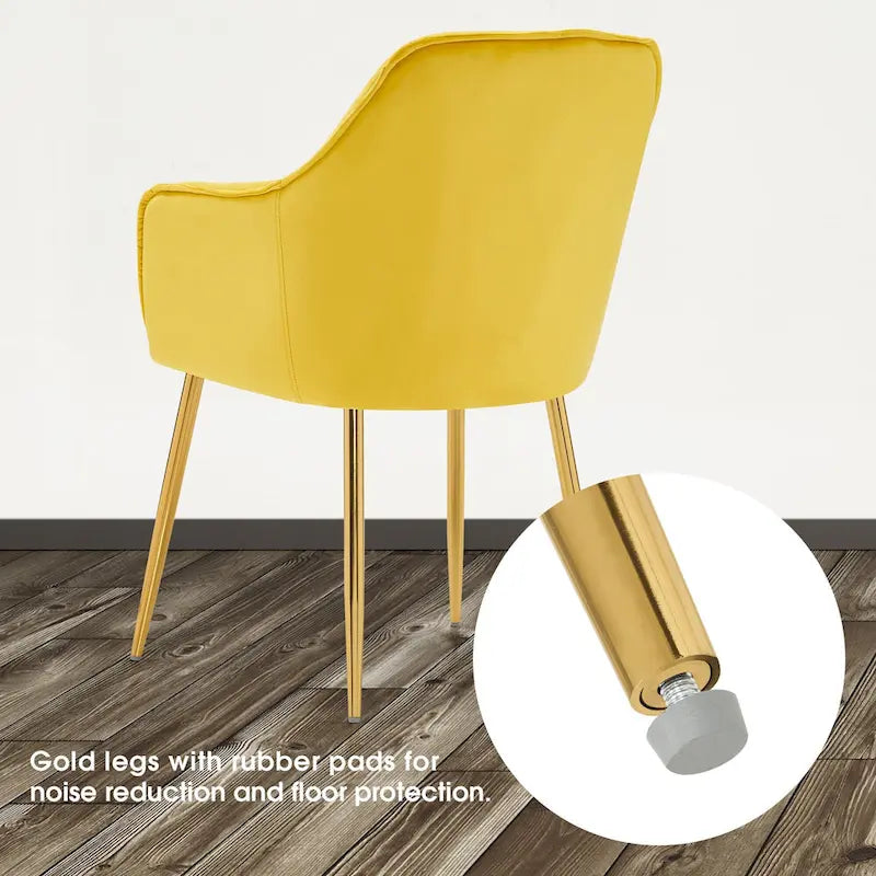 Polstersessel aus Samt, Loungesessel mit Knopfheftung und goldenen Metallbeinen