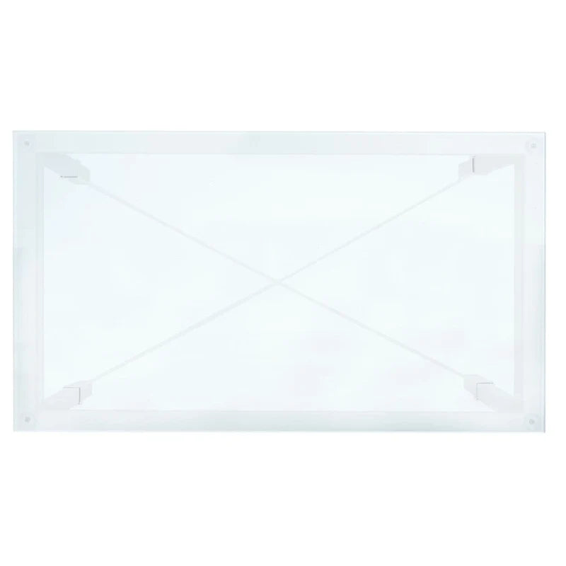 Beistelltisch mit goldenem Metallgestell und Glasplatte, moderner transparenter Glastisch fürs Wohnzimmer