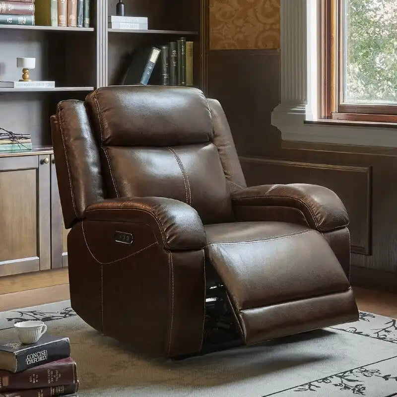 Sillones reclinables eléctricos con reposacabezas eléctrico y puertos de carga