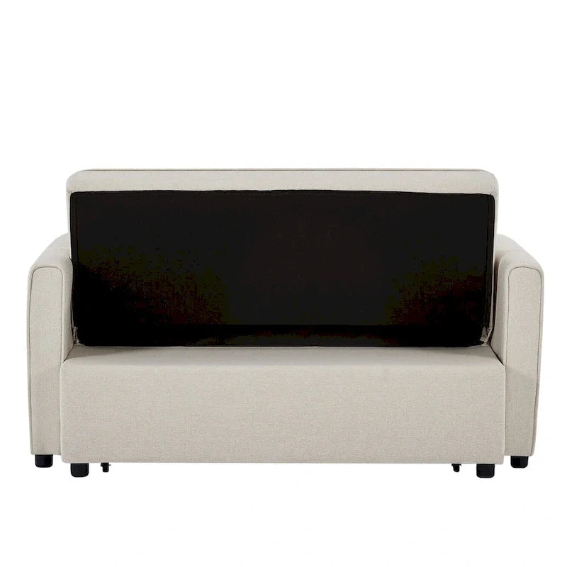 Modern Linen Convertible Sleeper Sofa Couch with