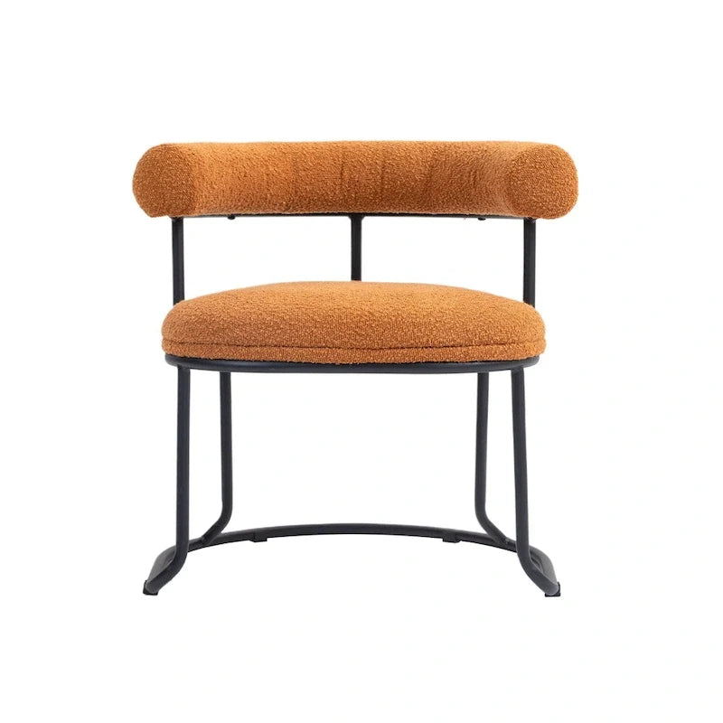 Sillas de comedor bouclé modernas de mediados de siglo
