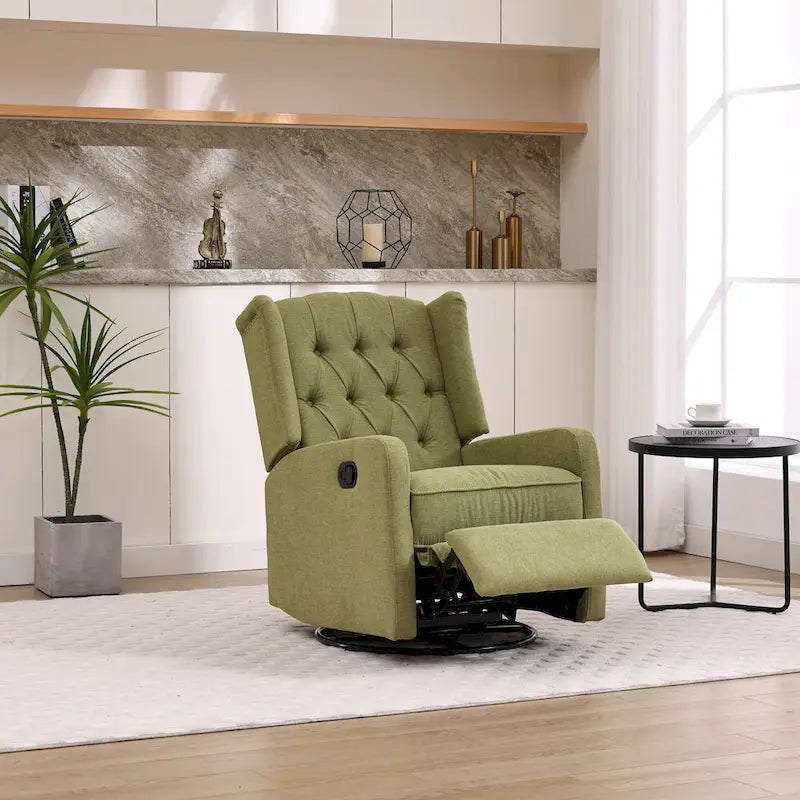 Sillón reclinable giratorio y mecedor para dormitorio y sala de estar