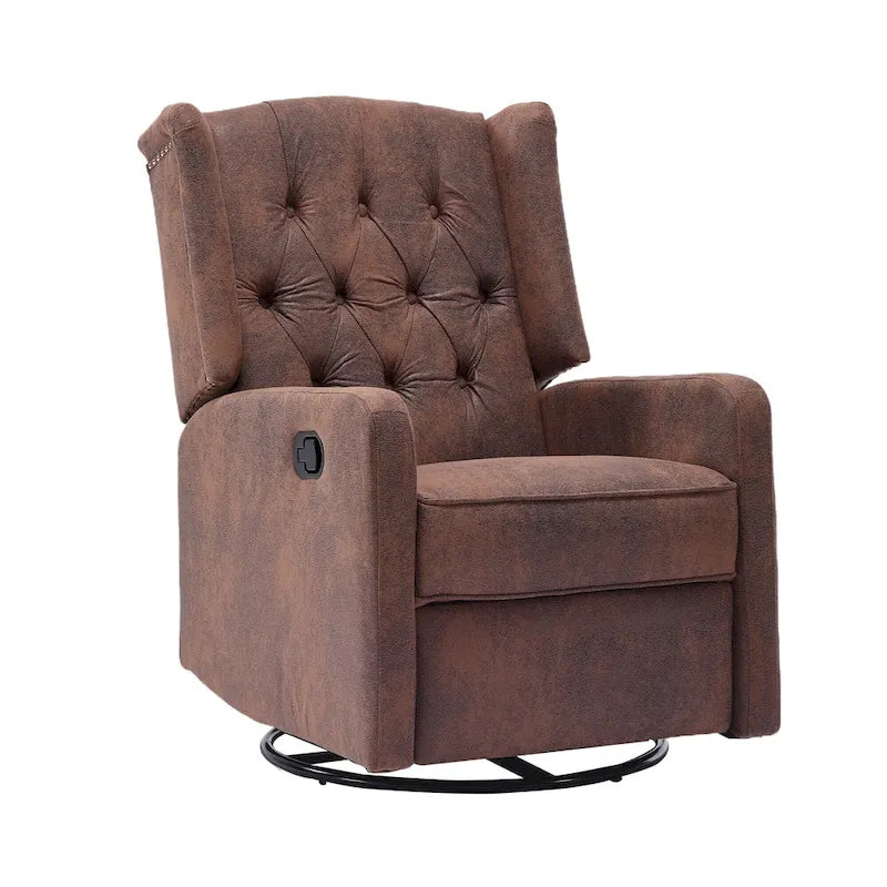 Sillón reclinable giratorio y mecedor para dormitorio y sala de estar